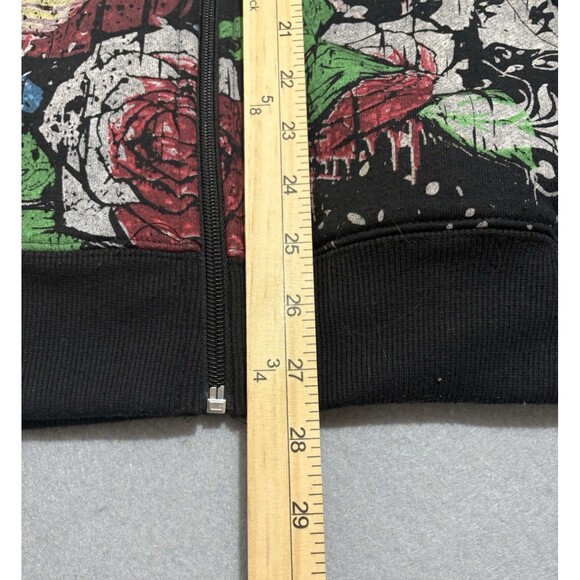 Club Chaos Mens Hoodie Full Zip 2XL Jesus Mary AOP Jesse Pinkman Grunge Y2K Blac - Picture 5 of 15